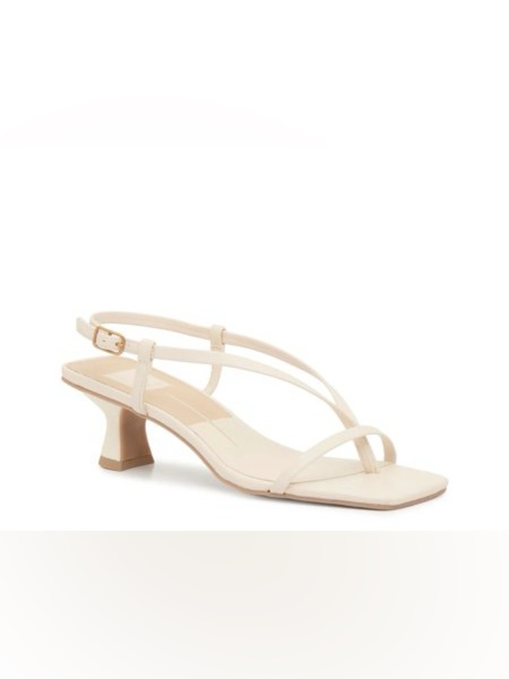 Dolce Vita Cream Strappy Mid Heel Sandals